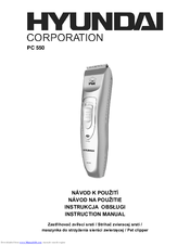 Hyundai PC 550 Instruction Manual