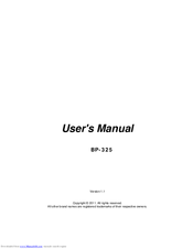 Firich Enterprise BP-325 User Manual