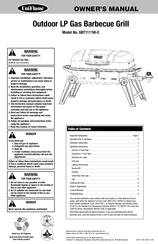 Uniflame GBT1111W-C Owner's Manual