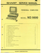 Sharp MZ-5600 Service Manual