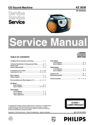 Philips AZ 3038 Service Manual