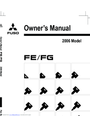 Mitsubishi FUSO FG 2006 Owner's Manual