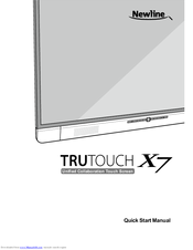 Newline Trutouch X7 Quick Start Manual