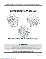 MTD 179cc Operator's Manual