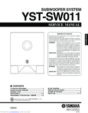 Yamaha YST-SW011 Service Manual