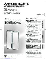 Mitsubishi Electric MJ-E22WX-H Instruction Manual