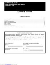 KeepRite ProComfort DLFAHH/DLCAHB Owner's Manual