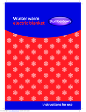 Slumberdown Winter Warm Instructions For Use Manual