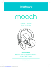 Kiddicare Mooch Instruction Manual