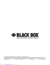 Black Box LB3835A series Configuration Manual