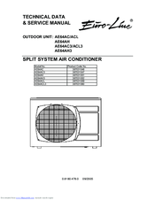 Argoclima AE64AC3 Technical Data & Service Manual
