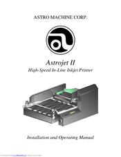 Astro Machine Astrojet 2 Installation And Operating Manual