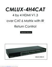 Cypress CMLUX-4H4CAT Operation Manual