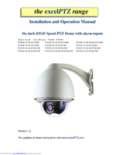 excelPTZ PTZ430 27x HI-SP SILVER Installation And Operation Manual