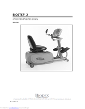 biodex Biostep 2 Application/Operation Manual
