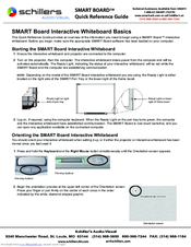 Schillers Smart Board Quick Reference Manual