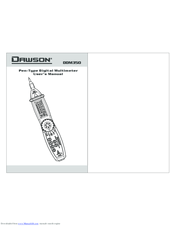Dawson Tools DDM350 User Manual
