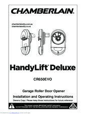 Chamberlain Handylift Deluxe Cr650evo Manuals Manualslib