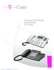 Telekom T-Comfort 830 User Manual