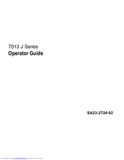 IBM 7013 J Series Operator's Manual