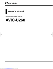 Pioneer AVIC-U260 Owner's Manual
