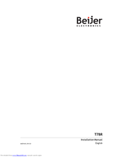 BeiJer T7BR Installation Manual