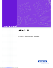 Advantech ARK-2121 User Manual