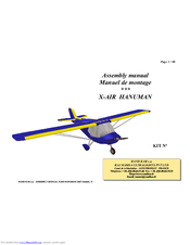 RAND KAR X-AIR HANUMAN Assembly Manual