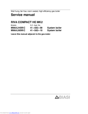 Biasi RIVA COMPACT HE MK2 M96A.24SR/C Service Manual