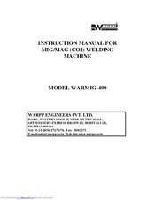 Warpp WARMIG-400 Instruction Manual