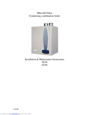 Mikrofill Ethos 30/36 Installation & Maintenance Instructions Manual