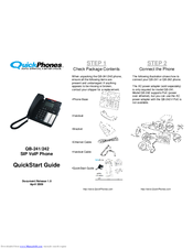 quickphones QB-241 Quick Start Manual
