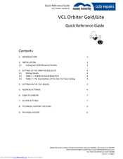 Maxey Moverley VCL orbiter gold Quick Reference Manual