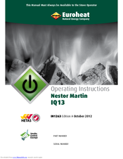 Euroheat Nestor Martin IQ13 Operating Instructions Manual
