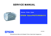 Epson Stylus Photo RX510 Manuals | ManualsLib