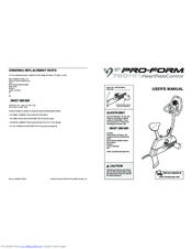 Pro-Form 760 HR PFEVEX49831 User Manual