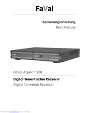 FaVal Aquila T 200 User Manual