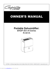 COMFORT-AIRE BHDP-951-H Series Owner's Manual