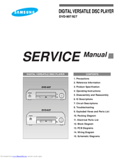 Samsung DVD-927 Service Manual