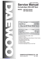 Daewoo AKF-0285 Series Service Manual