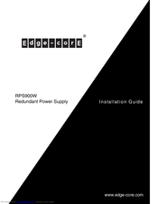 Edge-Core RPS900W Installation Manual