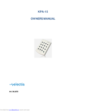 Electia KPA-15 Owner's Manual