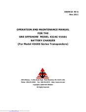 ORE Offshore V1661 Operation And Maintenance Manual