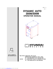 Hyundai Dynamic auto 350M Operation Manual