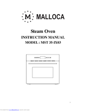 Malloca MST 35-IX03 Instruction Manual