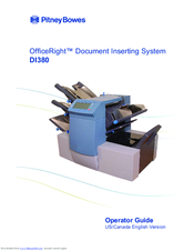 Pitney Bowes DI380 OfficeRight Operator's Manual