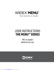 Widex Me-m User Instruction