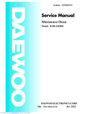 Daewoo KOR-220SDF Service Manual