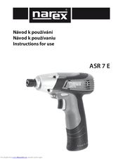 Narex ASR 7 E Instructions For Use Manual