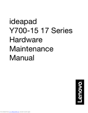 Lenovo y700-15 Hardware Maintenance Manual